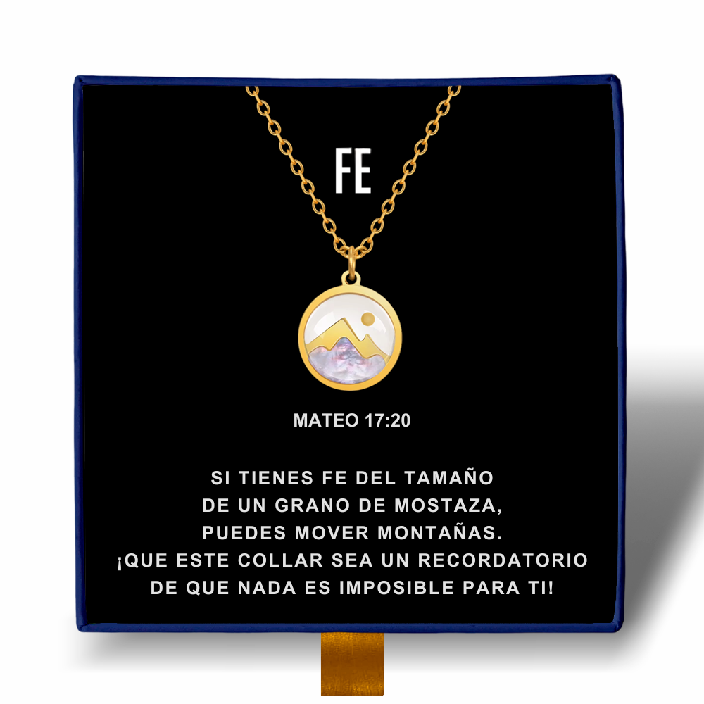 Fe - Collar Grano de Mostaza Bañado en Oro 18k