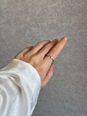 Anillo Amor y Fe Ajustable Baño de Oro 18k