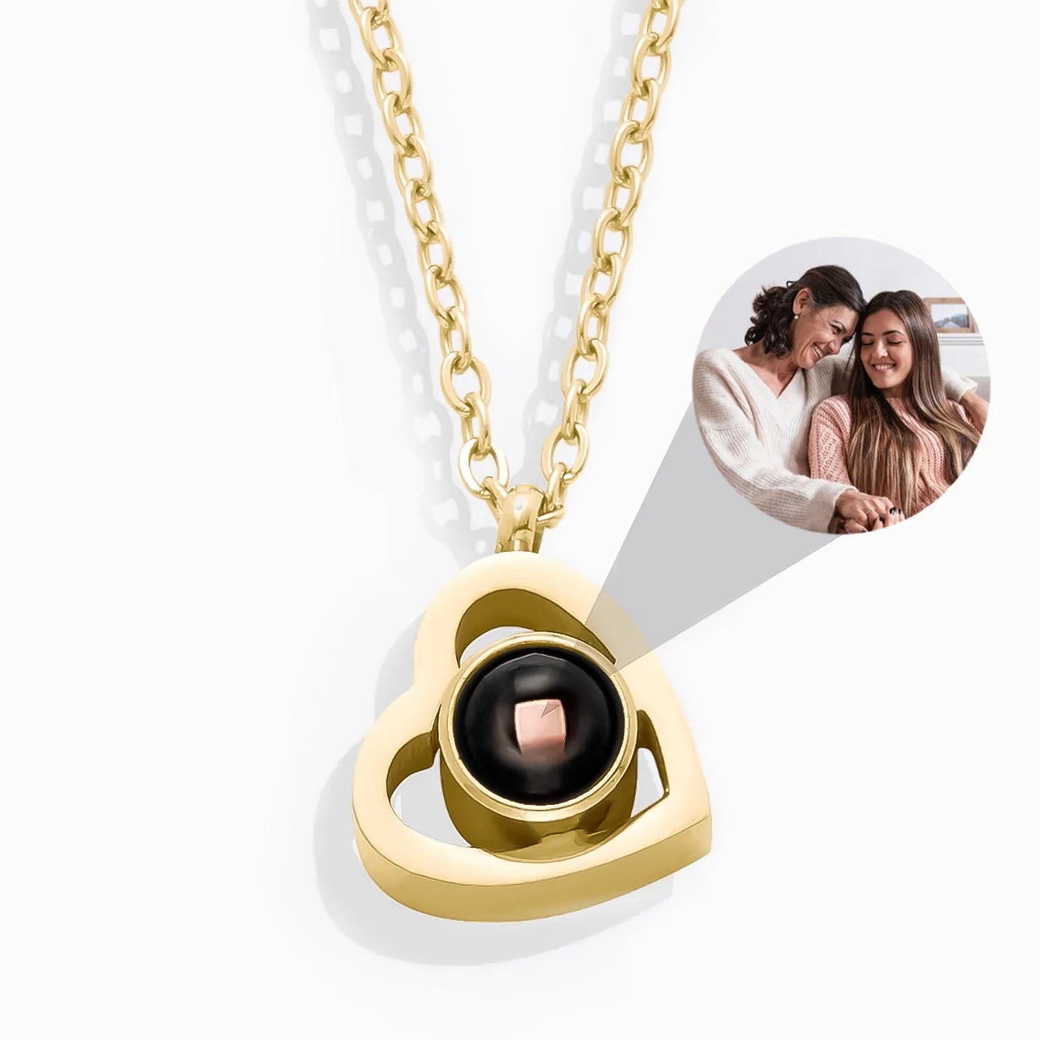 Collar Personalizado Corazón Eterno con Foto Plata 925