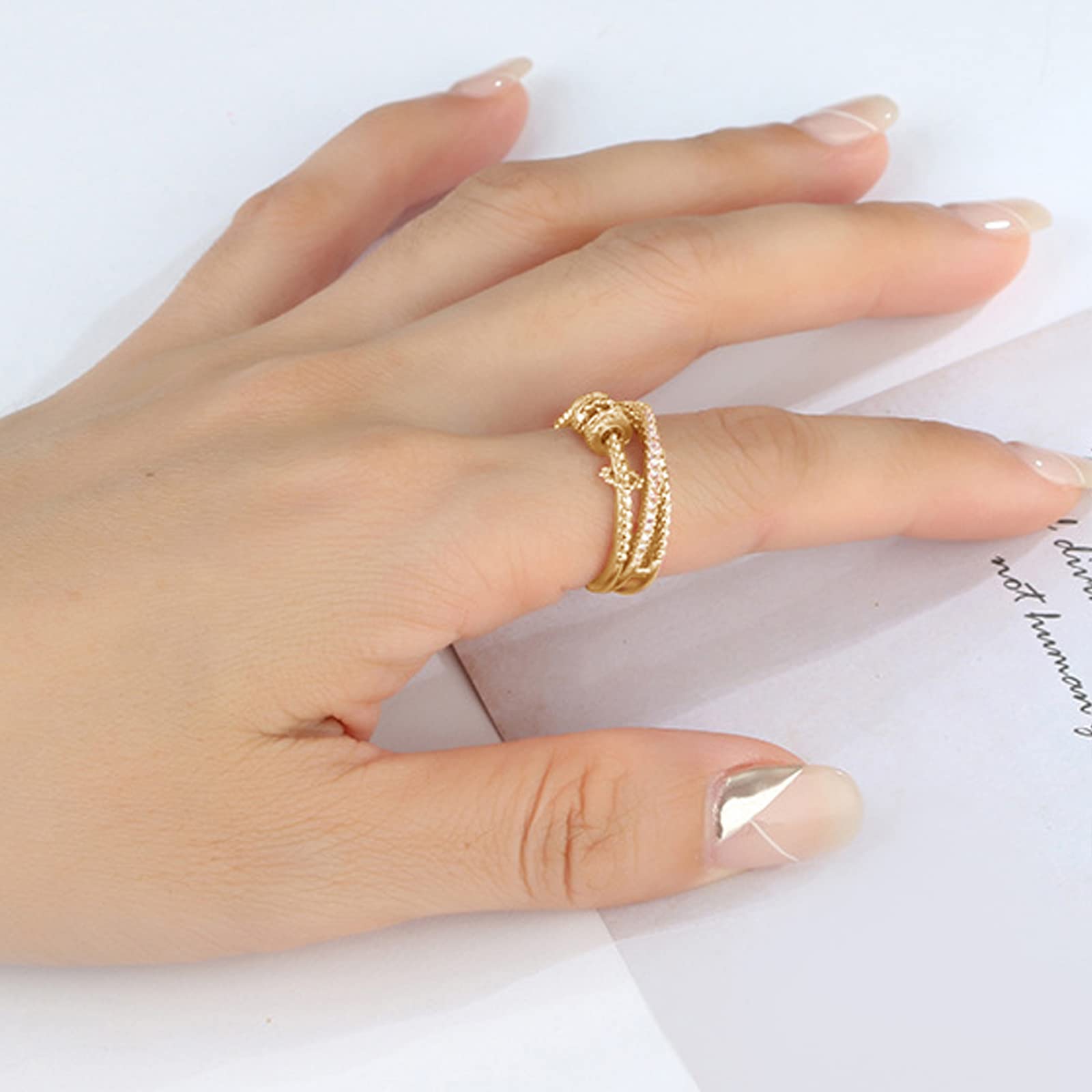 Para Mi Hija - Anillo Antiestrés Bañado en Oro de 18k