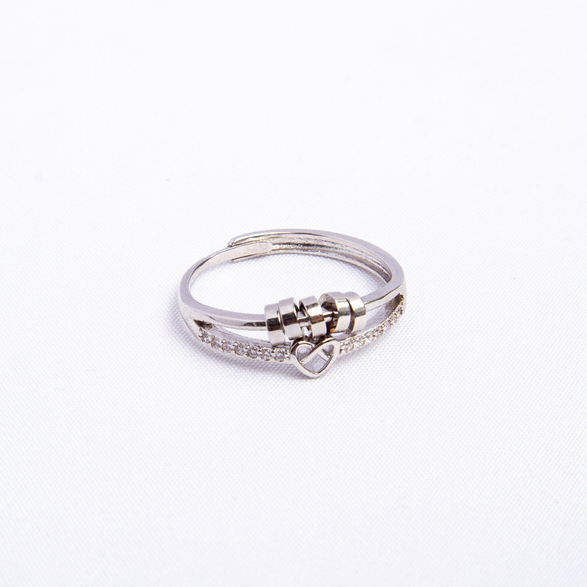 Anillo Antiestrés Amor Infinito Bañado en Oro 18K