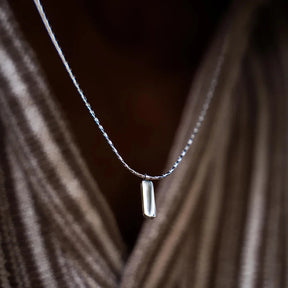Para Mi Hijo - Collar Americano Baño de Oro Blanco 18k