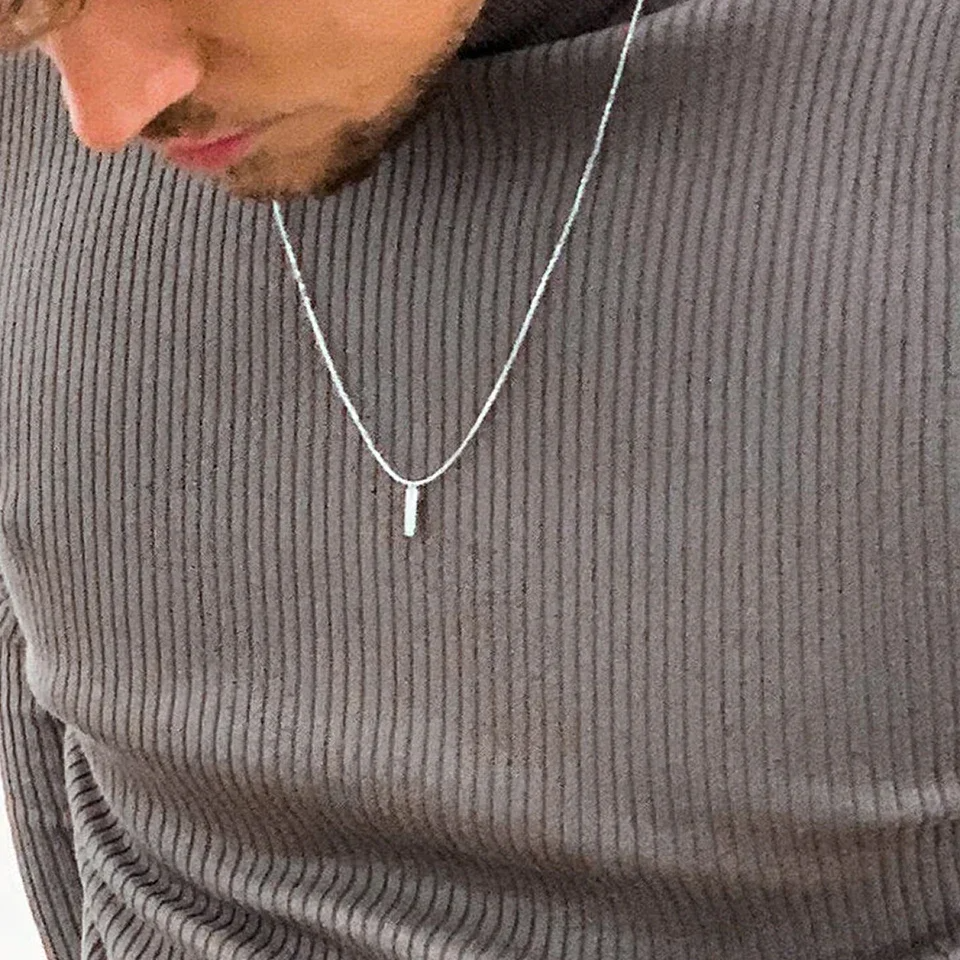 Para Mi Hijo - Collar Americano Baño de Oro Blanco 18k