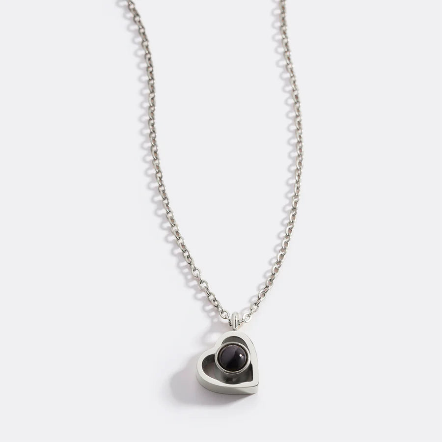 Collar Personalizado Corazón Eterno con Foto Plata 925