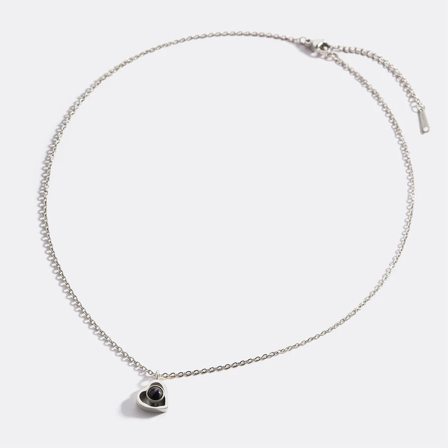Collar Personalizado Corazón Eterno con Foto Plata 925
