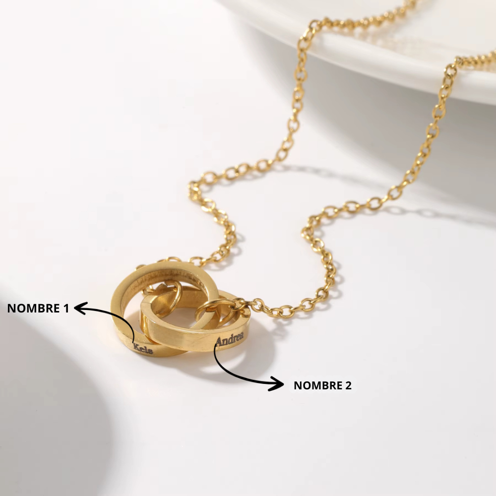 Collar Personalizado Eslabón Irrompible Bañado en Oro de 18k