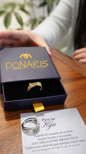 Para Mi Hija - Anillo Antiestrés Bañado en Oro de 18k