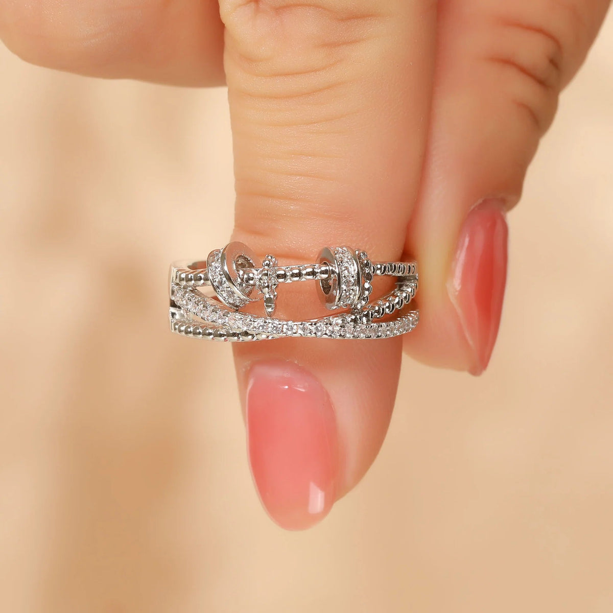 Para Mi Hija - Anillo Antiestrés Bañado en Oro de 18k