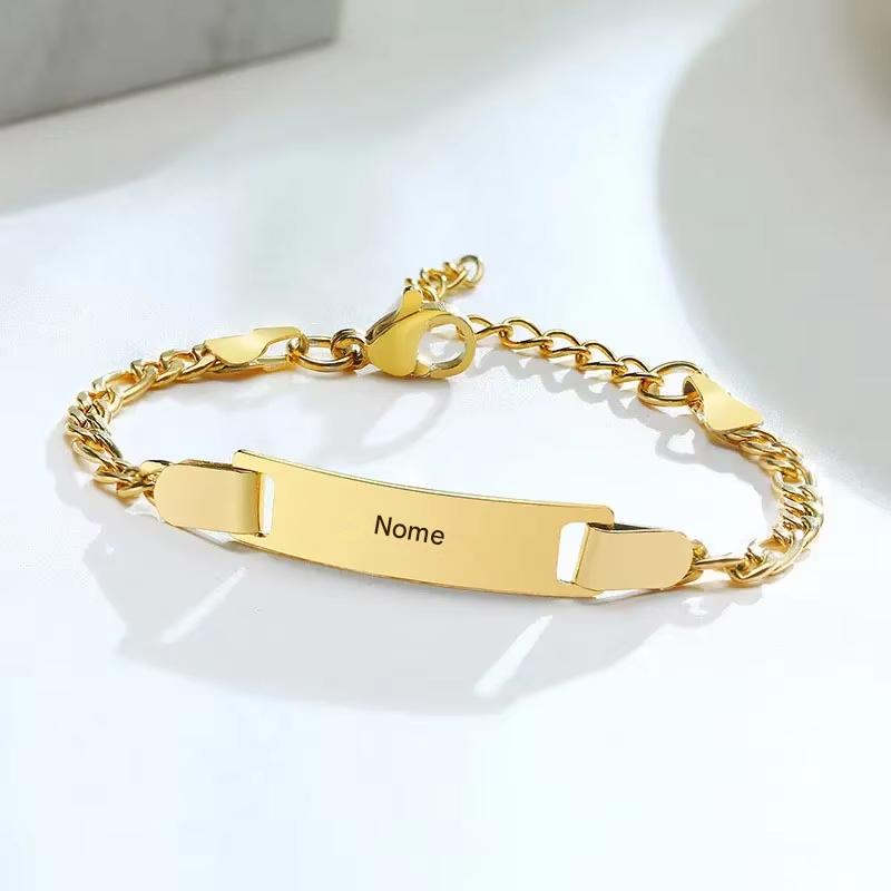 Pulsera Personalizada Bebé Chapada en Oro 18k (0 a 3 años)